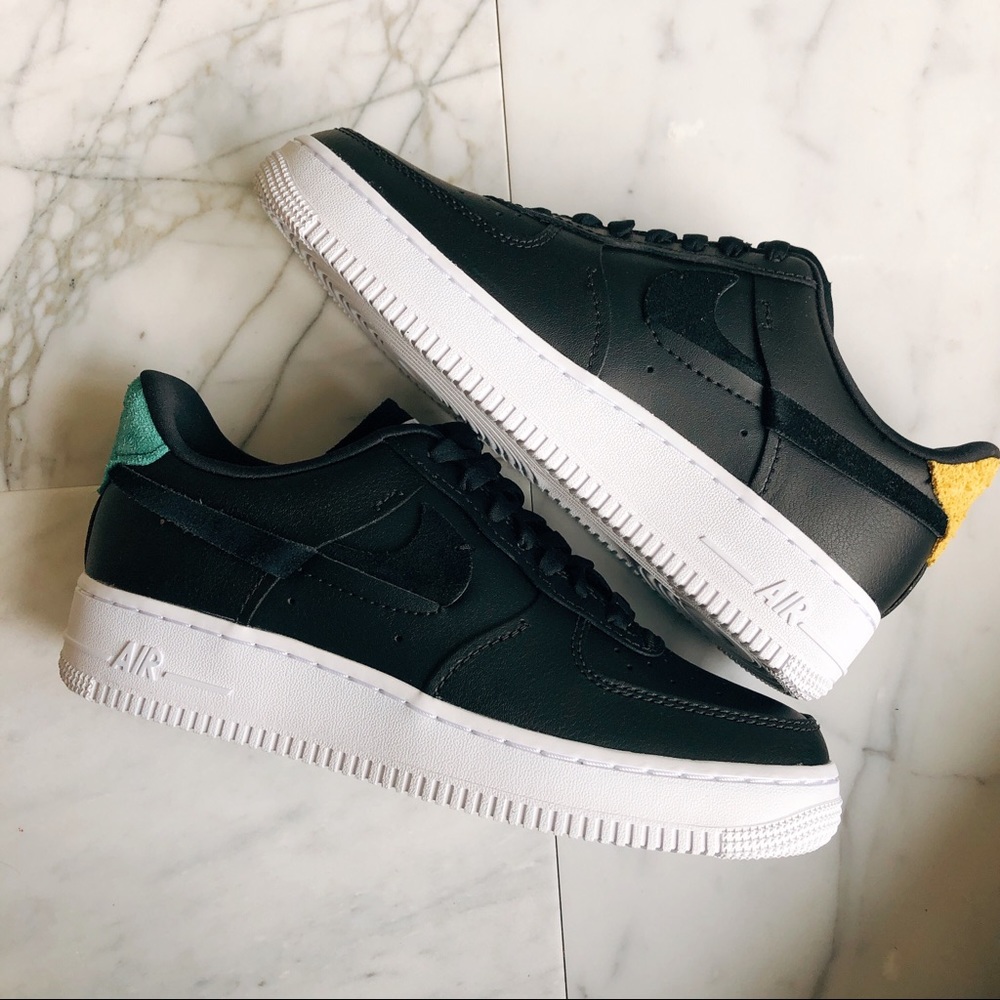 Air force 1 black leather - Picture 6 of 8